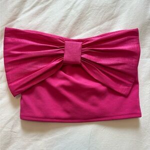 Pink Bow Tube Top